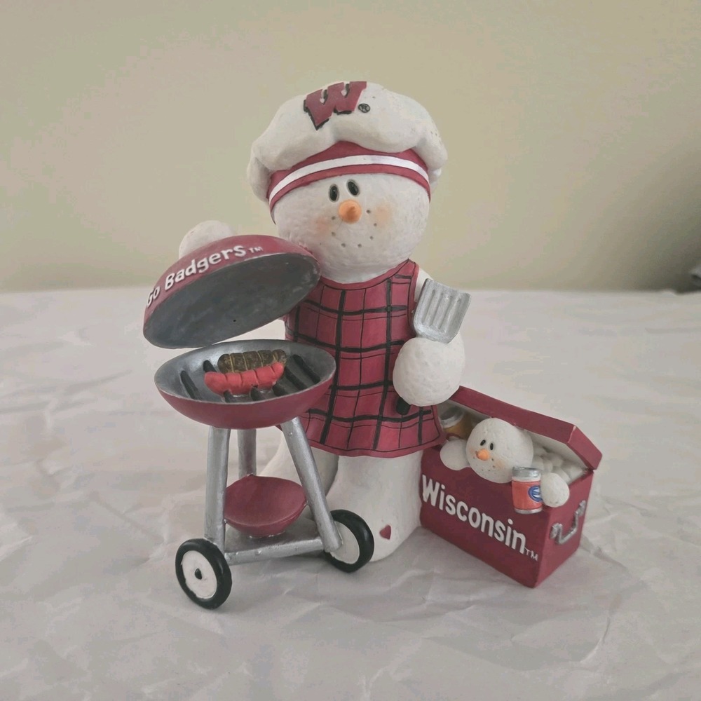 Fighting Wisconsin SNOWMAN Tailgater with Grill,Cooler & Baby, SARAH'S ATTIC